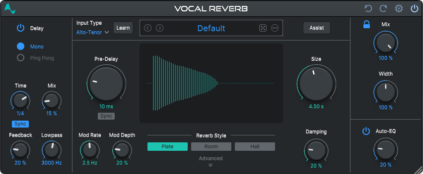图片[1]-Antares Auto-Vocal Reverb混响-艾瑞乐精品音频资源网
